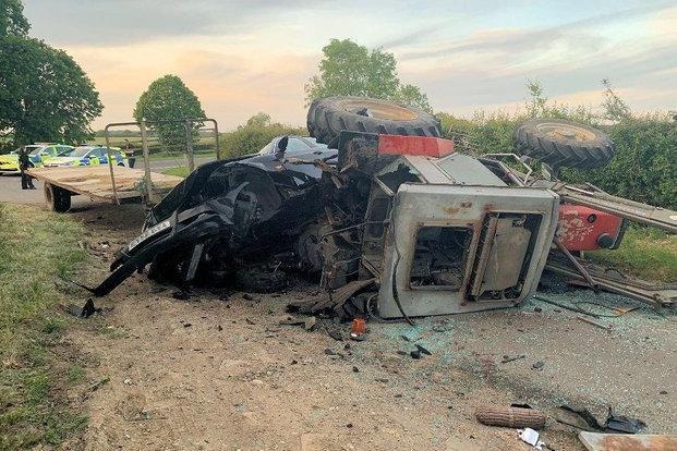 Twenty-one-year-old Harry Dennis, of Maple Close in Maresfield, was 50% over the drug-drive limit when he crashed into a tractor on The Broyle on May 18, 2020. He had been travelling at 120mph before hitting the tractor, which overturned. Its driver suffered serious facial injuries and temporary sight loss. Dennis was also seriously injured. He was charged with causing serious injury by dangerous driving and driving under the influence of drugs. Dennis had overtaken a Honda Civic, the driver of which, Danny Stiller, 22, of St Marks Field, Hadlow Down, was charged with dangerous driving, causing serious injury by dangerous driving and perverting the course of justice. CCTV showed they had been speeding in convoy. Dennis pleaded guilty to both charges and was jailed for 16 months on April 20, and banned from driving for 32 months. Stiller received a suspended four-month sentence for dangerous driving and 80 hours of unpaid work. He was found not guilty of causing serious injury by dangerous driving.