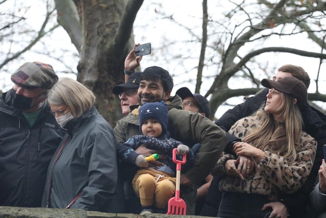 Young and old enjoyed a return to the village to see the squirt