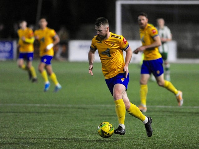 Action from the 0-0 draw between Lancing and Chichester City in the Isthmian south east division at Culver Road / Picture: Stephen Goodger