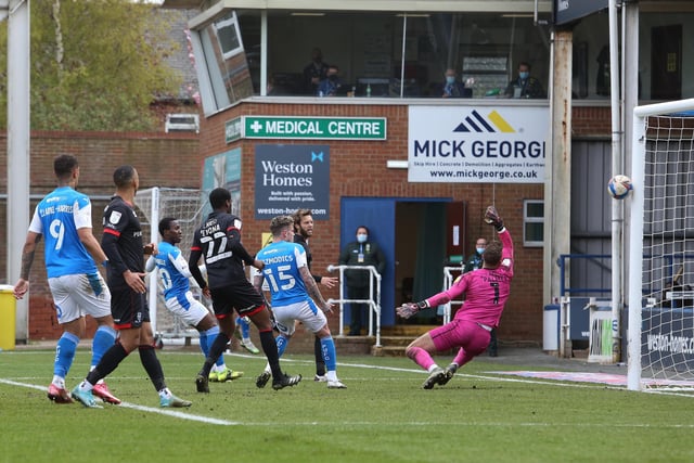 The promotion-clinching 3-3 draw with Lincoln on May 1 had everything so it's the PT choice for best match of 2021. Siriki Dembele's goal (pictured) started the stunning comeback from 3-0 down. Best games: 1) 3-3 v Lincoln (home), 2) 3-3 v Rochdale (away), 3) 2-1 v QPR (home), 4) 2-3 v Bristol City (home), 5) 0-1 v Fulham (home).