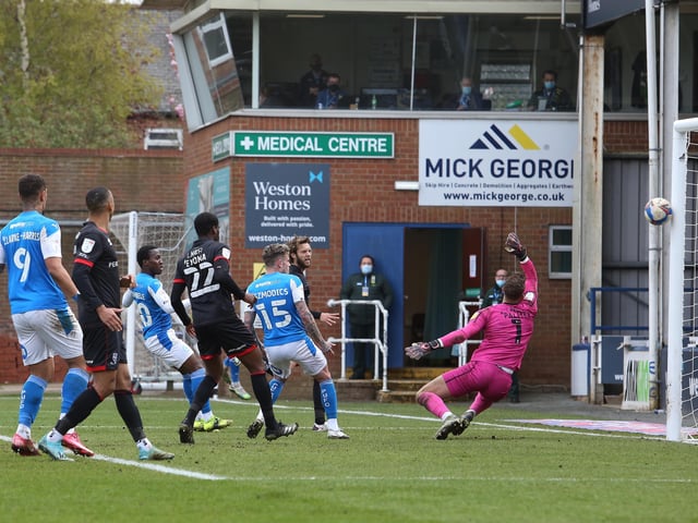 The promotion-clinching 3-3 draw with Lincoln on May 1 had everything so it's the PT choice for best match of 2021. Siriki Dembele's goal (pictured) started the stunning comeback from 3-0 down. Best games: 1) 3-3 v Lincoln (home), 2) 3-3 v Rochdale (away), 3) 2-1 v QPR (home), 4) 2-3 v Bristol City (home), 5) 0-1 v Fulham (home).