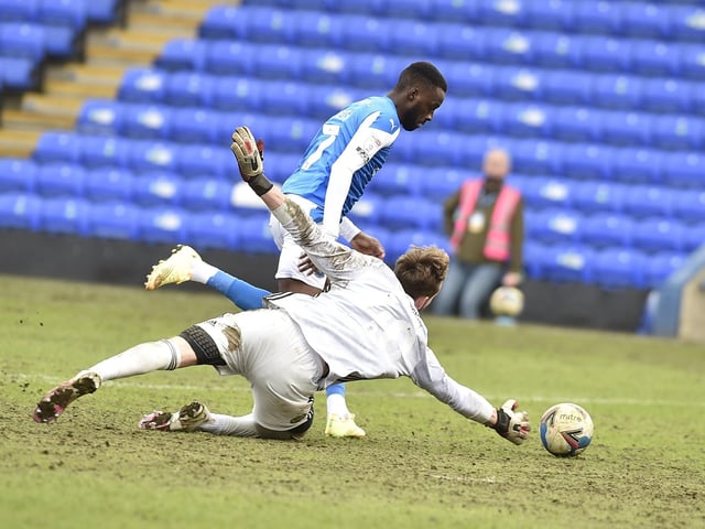 The 7-0 win over Accrington at the Weston Homes Stadium in March was the biggest Posh win of 2021. Mo Eisa (pictured) scored the sixth goal. Biggest wins: 1) ) 7-0 v Accrington (home), 2) 5-1 v Portsmouth (home), 3) 4-1 v Doncaster (away), plus five 3-0 wins v AFC Wimbledon (home), Birmingham (home), MK Dons (home), Plymouth (away) and Swindon (away).
