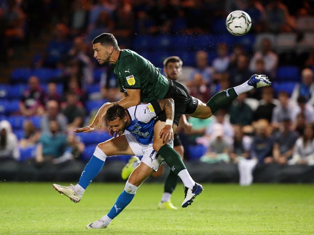 Posh played 30 matches in 2021 behind closed doors. The Carabao Cup tie at home to Plymouth (pictured) was the next lowest attendance. Lowest gates: 1) 4,021 v Plymouth (home), 2) 7,983 v Huddersfield (home), 3) 8,534 v Cardiff (home), 4) 8,560 v Bristol City (home), 5) 8,971 v Bournemouth (home).