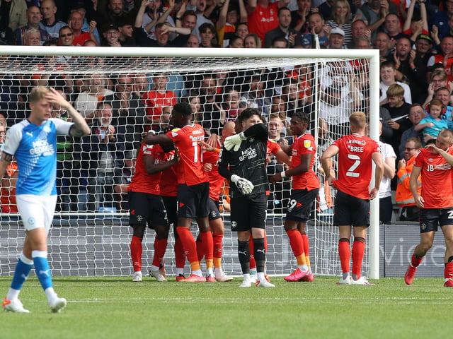 Posh lost their first six away games in the Championship and they have lost their last five. The club record for successive away defeats is 8 between January and March, 1971. Luton Town players are pictured celebrating a 3-0 win over Posh at Kenilworth Road on the opening day of this season.