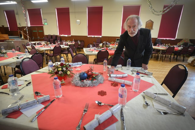 Surviving Christmas volunteers getting ready for Christmas Day at the Salvation Army Hall in Hastings. SUS-211224-133257001