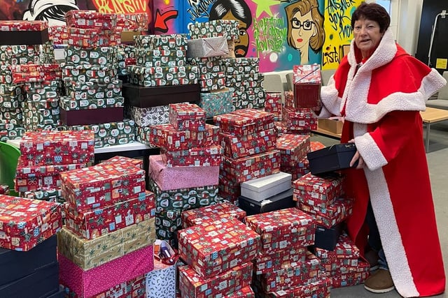 Jeanette has been donated shoe boxes filled with toiletries for teenagers