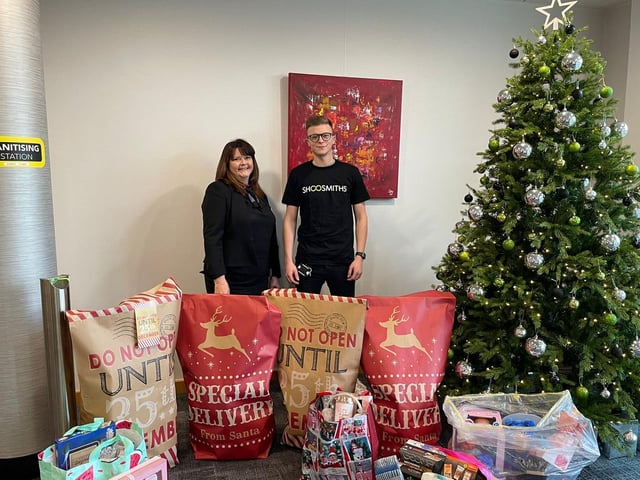 Staff at Shoosmiths solicitors have been long-term supporters of the gift appeal