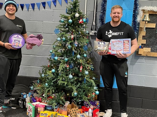 Staff and customers from Shirefit in Corby donated their collection to the appeal