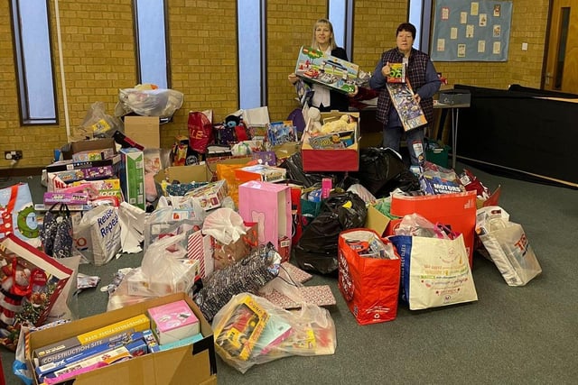 Thousands of gifts from Salvation Army Tower Street in Northampton
