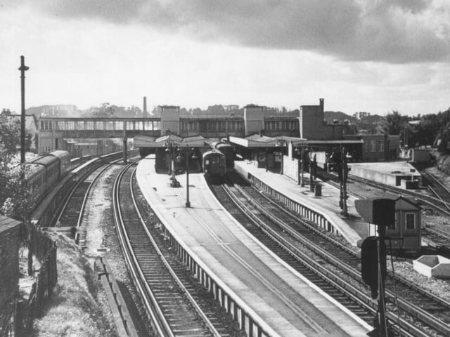 Horsham Railway Station in the 1950s