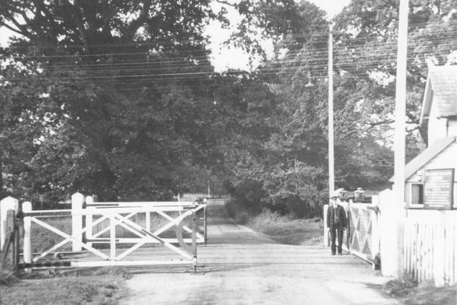 The railway crossing in Parsonage Road, Horsham
