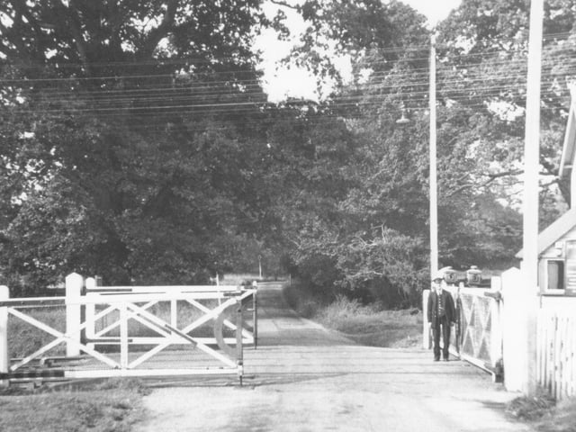 The railway crossing in Parsonage Road, Horsham
