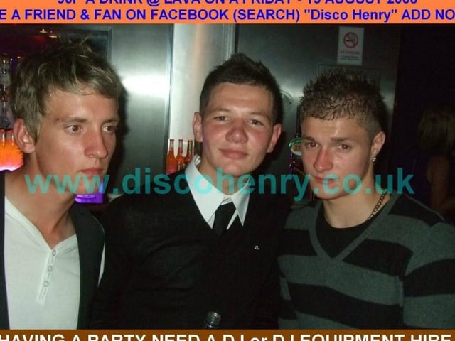 A 90p a drink night out at Lava in August 2008. Photo: Disco Henry