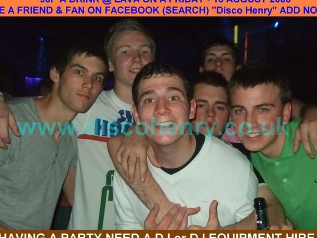 A 90p a drink night out at Lava in August 2008. Photo: Disco Henry
