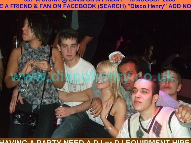 A 90p a drink night out at Lava in August 2008. Photo: Disco Henry