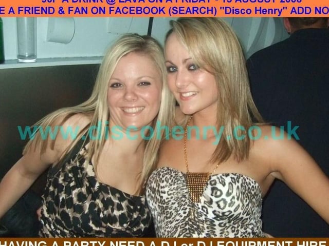 A 90p a drink night out at Lava in August 2008. Photo: Disco Henry