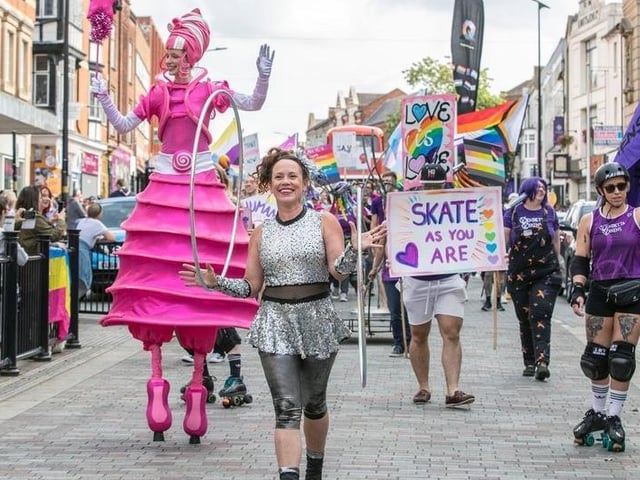 Northampton Pride 2021 received an 'overwhelming positive response' after last year's event had to be moved online. The parade began at the top of Abington Street at 11am and arrived at the Market Square around 15 minutes later, where a minute of noise opened the event.