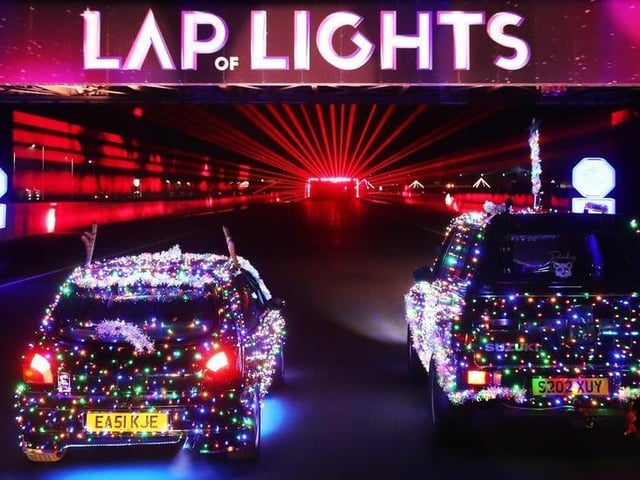 Visitors had the opportunity to drive the iconic 3.2 mile Formula 1 Grand Prix circuit in darkness as they experienced a spectacular light and laser show following Santa's journey around the world. People could also continue the festive fun by visiting the winter themed Lodge or skating on an illuminated ice rink.