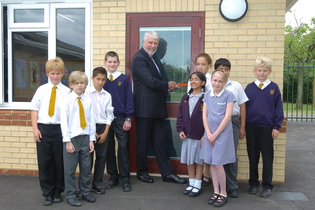 Opening of new IT computer suite at All Saints Junior school, Dogsthorpe Road.
 Former head Edward Husbands  officially opens new classroom with help of pupils