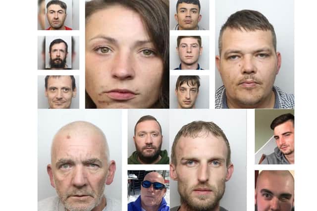 The faces of 14 Corby convicts