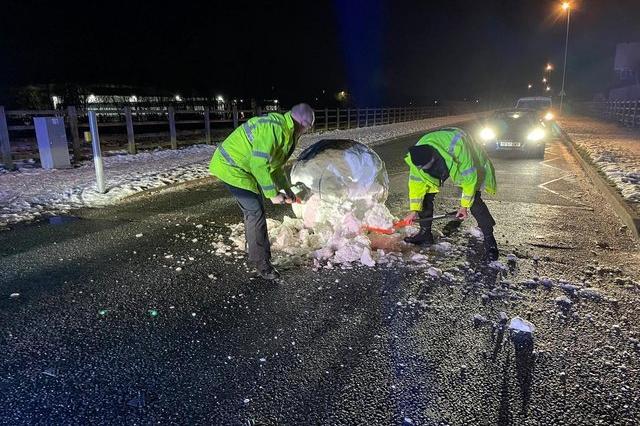 Officers were deployed to Wooldale Road in Northampton in January to break up a snowball that was causing an obstruction to traffic. Strangely enough, it was not the first time they were called out to do this. They moved that very same snowball  the night before but it had been rolled out into the middle of the road again! Police made sure to break up the snowball so there would not be a third time. This kind of thing is 'snow joke'.