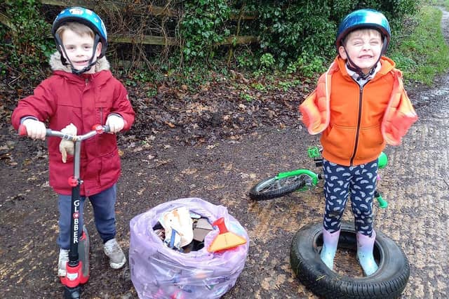 Stanley and Arthur Carter looked thrilled with their haul.