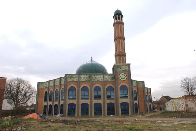 The recently completed mosque.