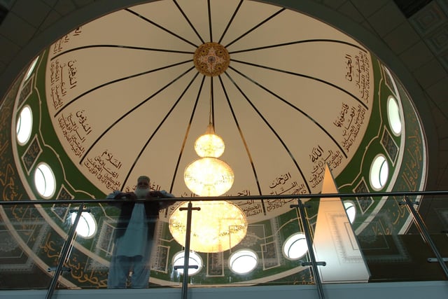 Fazal Karim inside the then new Gladstone Street mosque near the link road.