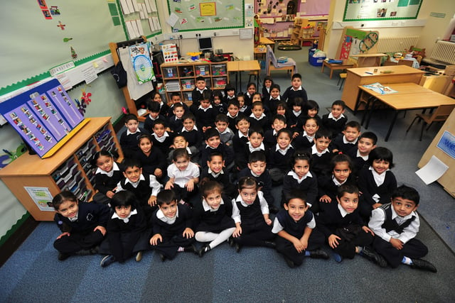 Reception class at Gladstone Street primary school in 2010.
