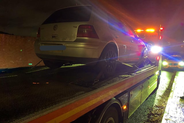 This uninsured provisional licence holder, with no insurance, was caught driving home after having a few drinks. Luckily for him, he tested under the limit but he was still reported and the vehicle was seized.