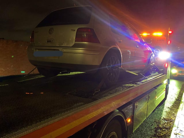 This uninsured provisional licence holder, with no insurance, was caught driving home after having a few drinks. Luckily for him, he tested under the limit but he was still reported and the vehicle was seized.
