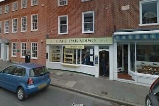 Cafe Paradiso on North Street is rated 4.4 stars out of five from 210 reviews on Google SUS-211231-113850001