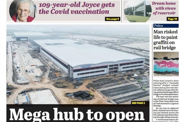 We revealed plans to open a mega hub in Daventry in 2023.  Work started on the new hub at DIRFT in February.