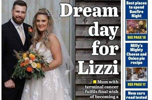 Our wonderful readers rallied round to make sure Lizzi had a wedding day to remember after we launched an appeal.
