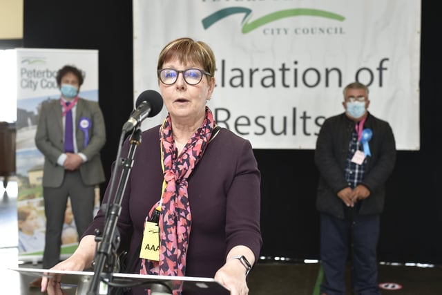 Returning officer Gillian Beasley at May's local elections.