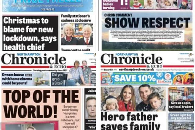 Take a look back at all of this year's Chron front pages.