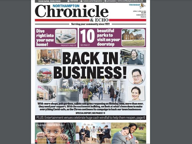 As part of our ongoing campaign to back shops and businesses, we featured the delight of shop owners in the town as more restrictions were set to be lifted. We encouraged our readers to get out there and support them.