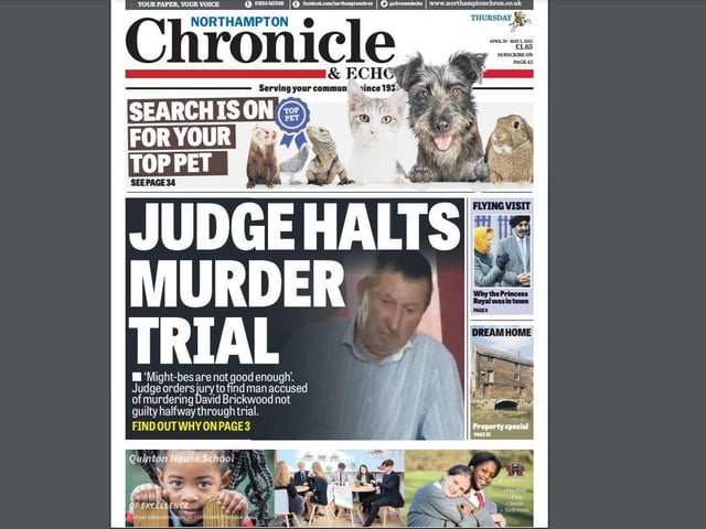But sadly, their hope was shortlived as the trial collapsed after the judge ordered the jury to find the accused not guilty. The search for the person who killed David Brickwood continues.