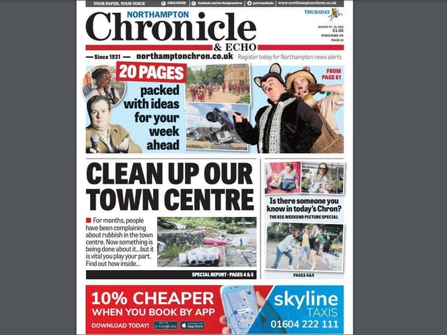 We had visited the issue of flytipping in the town centre earlier in the year. One of the things to come out of that was a mass clean-up of the streets organised by Northampton Town Centre Business Improvement District. We were happy to get behind it and issue a rallying cry for volunteers to come and help out.