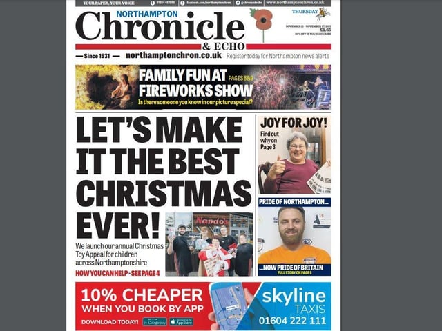 It is one of the staples of our countdown to Christmas - the launch of our annual Christmas toy appeal to help families in need across the county. Organised by 'Mother Christmas' Jeanette Walsh and support by us, the Northamptonshire Telegraph and Daventry Express, our readers always give it their backing.