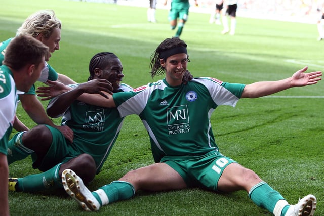 George Boyd (right), Aaron Mclean (centre) and Craig Mackail-Smith had great reputations in non-league when Posh picked them up for six-figure fees in the early stages of the Darragh MacAnthony era, but few could possibly have predicted just how good they would become at Posh and elsewhere. They all played in the Premier League and Boyd and Mackail-Smith represented Scotland as Mclean would have done if he'd managed to find some Scottish blood.