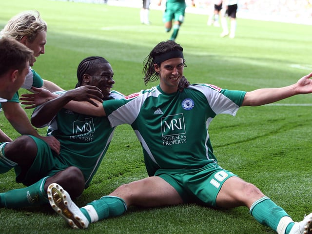 George Boyd (right), Aaron Mclean (centre) and Craig Mackail-Smith had great reputations in non-league when Posh picked them up for six-figure fees in the early stages of the Darragh MacAnthony era, but few could possibly have predicted just how good they would become at Posh and elsewhere. They all played in the Premier League and Boyd and Mackail-Smith represented Scotland as Mclean would have done if he'd managed to find some Scottish blood.