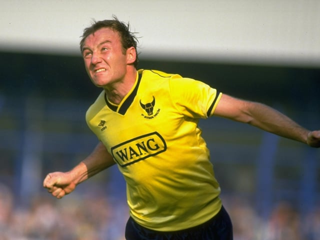 Langan was another high-class player whose time at Posh was bedevilled by injury. Mick Jones signed a 31 year-old right-back for £25k from Bournemouth who had played 25 times for the Republic of Ireland and enjoyed some big money moves around the Football League, including one to Oxford (pictured) with whom he won the League Cup and the Division Two title. Sadly he's best remembered at Posh for becoming the first sub to be sent on and then taken off again in a home game against Hartlepool in 1989. He was on the pitch for a handful of minutes before injury claimed him. He managed just 23 games for Posh.