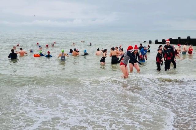 Fish 2 Water, an Eastbourne swimming club that focuses on sea water swimming, hosted the Boxing Day swim to raise money for the RNLI. SUS-220401-093532001
