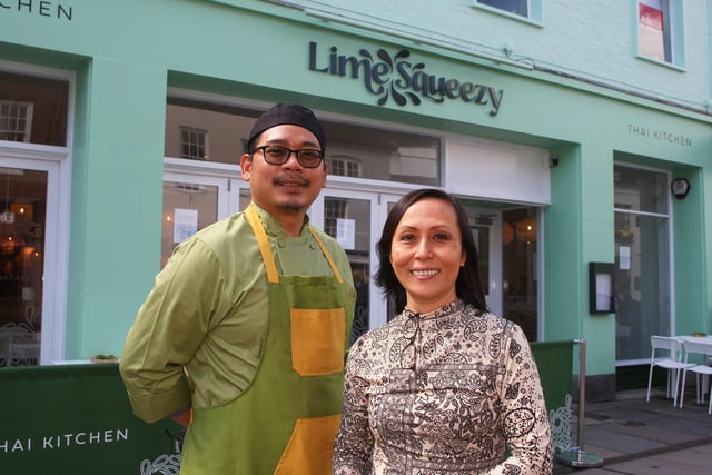 Lime Squeezy, South Street. The Thai restaurant has an impressive range of vibrant vegan options to choose from.
