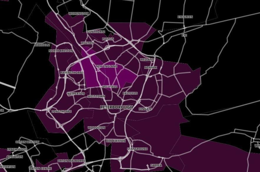 In the seven days to December 30 the total number of new cases in Peterborough as a whole was 2706 a big increase of 928 (52.2%) on the previous week pushing the city’s case rate per 100,000 people to 1,335.5.