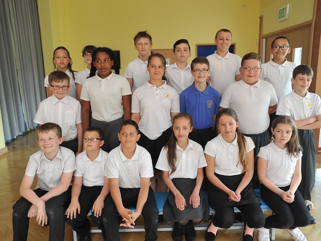 Y614 Year 6 pupils at Paston Ridings  primary school. Miss Hughes class. EMN-140618-164930009