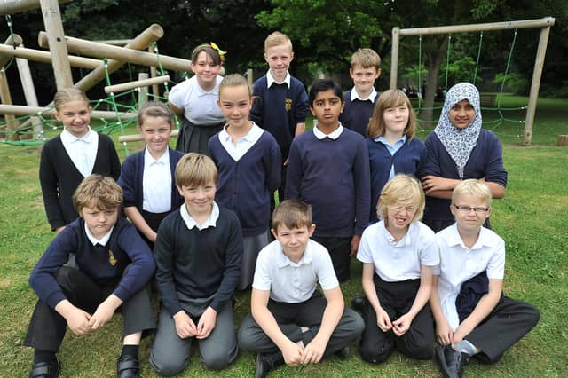 Y614 Year 6 pupils at St Augustine's school, Woodston. Miss Wildman's class EMN-140620-162630009