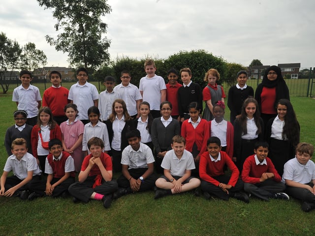 Year 6 leavers Y614 Mrs Cross's Class at Longthorpe primary school EMN-140624-150159009