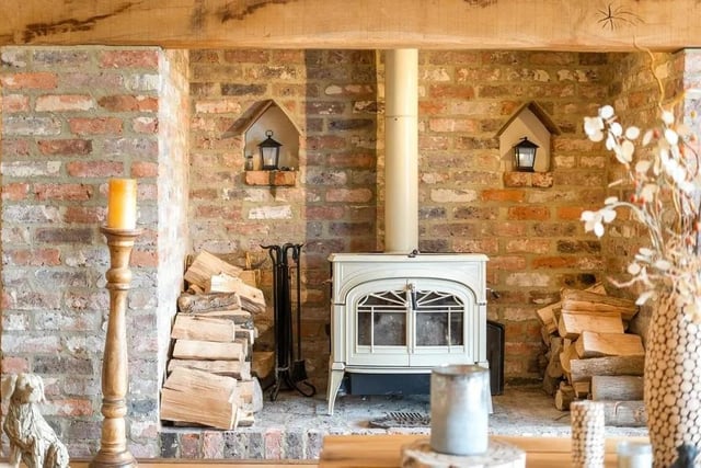 One of the handsome working fireplaces. Picture: Savills - Haywards Heath.